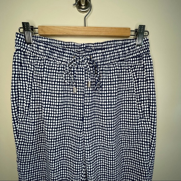 H&M Dressy Blue and White Joggers / Trousers / Pants Size 6 US - Picture 3 of 6